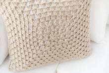 Load image into Gallery viewer, Boho Throw Pillow Crochet Pattern