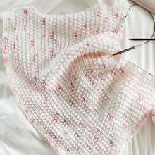 Load image into Gallery viewer, Rosebud Speckle Baby Blanket Knitting Pattern