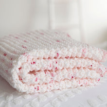 Load image into Gallery viewer, Rosebud Speckle Baby Blanket Knitting Pattern
