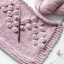 Load image into Gallery viewer, Chevron Bobble Stitch Blanket Knitting Pattern