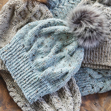 Load image into Gallery viewer, Crossed Paths Cabled Hat Knitting Pattern