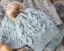 Load image into Gallery viewer, Shai Cabled Hat Knitting Pattern