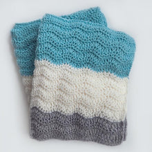 Load image into Gallery viewer, Wavy Chevrons Baby Blanket Crochet Pattern