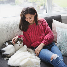 Load image into Gallery viewer, Lazy Day Pullover Chunky Sweater Knitting Pattern