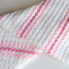 Load image into Gallery viewer, Candy Stripes Crochet Baby Blanket Success