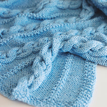 Load image into Gallery viewer, Cuddly Cable Knit Baby Blanket Pattern