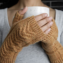 Load image into Gallery viewer, Comfy Fingerless Gloves Knitting Pattern