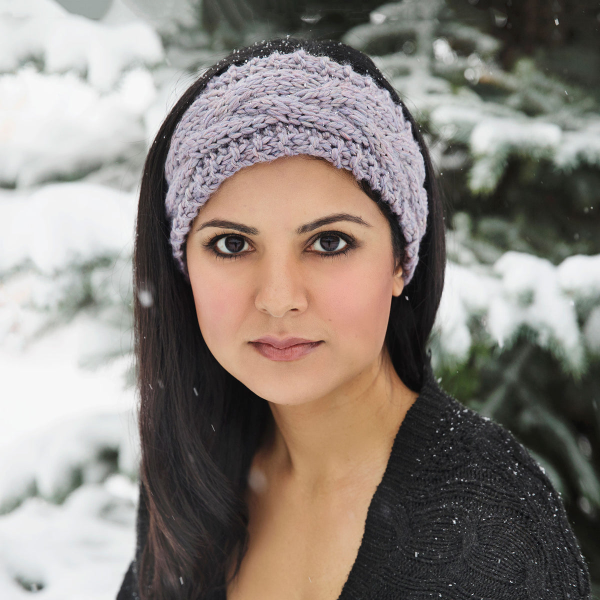 Knit Wide Headband for Winter‎ 5 Pieces Free Knitting Pattern: Cabled Headband main image 3