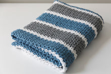Load image into Gallery viewer, Cloudburst Baby Blanket Crochet Pattern