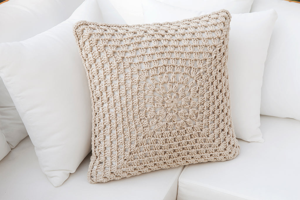 Boho Throw Pillow Crochet Pattern