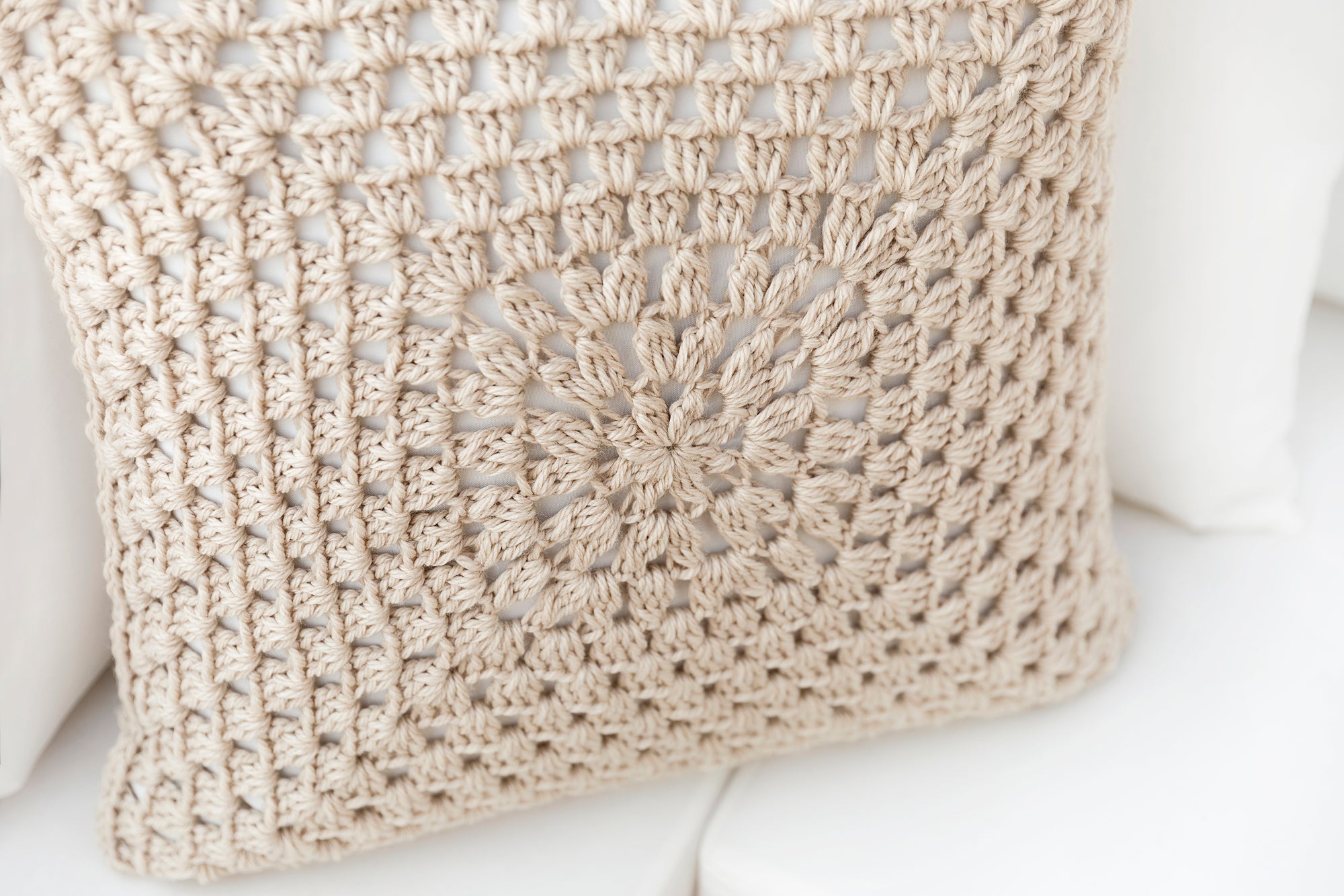 Boho Throw Pillow Crochet Pattern