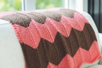 Chevron Revival Throw Blanket Knitting Pattern