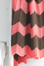 Chevron Revival Throw Blanket Knitting Pattern
