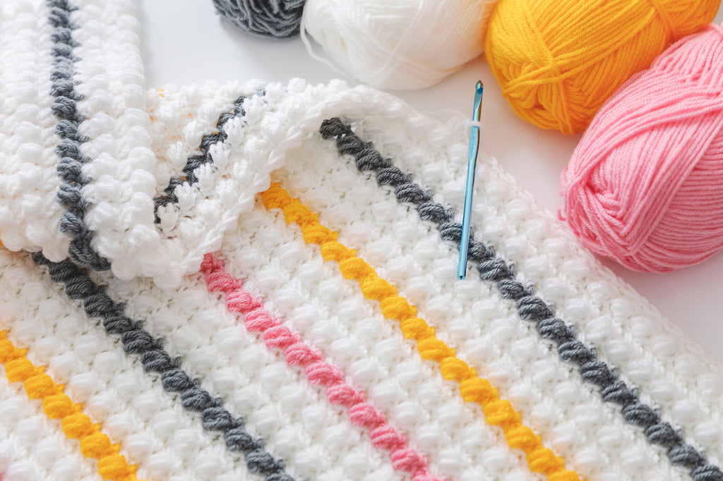 Bobblelicious Throw Blanket Pattern Crochet Pattern