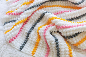 Bobblelicious Throw Blanket Pattern Crochet Pattern