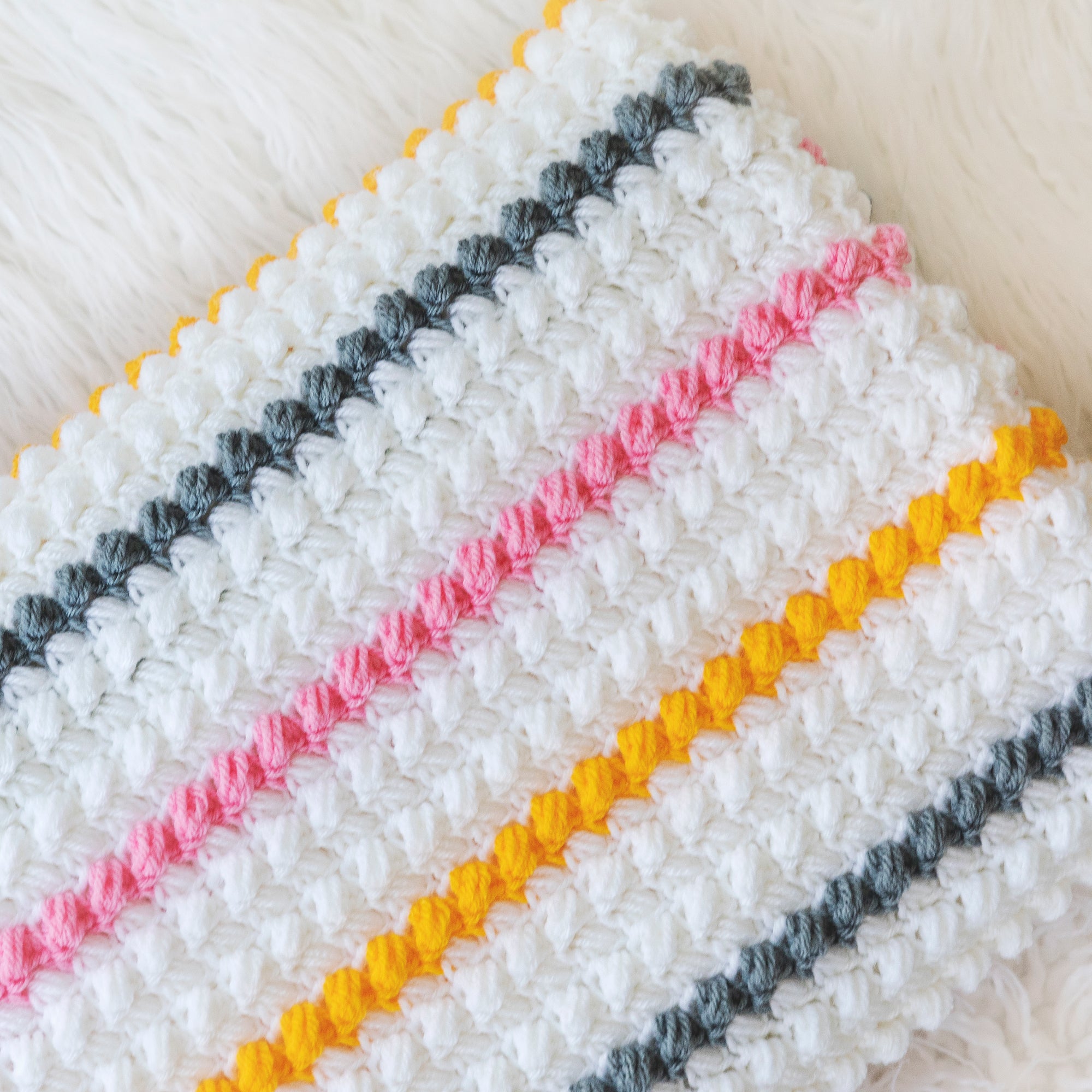 Bobblelicious Throw Blanket Pattern Crochet Pattern