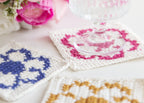 Easy Daisy Crochet Flower Coasters PDF Pattern