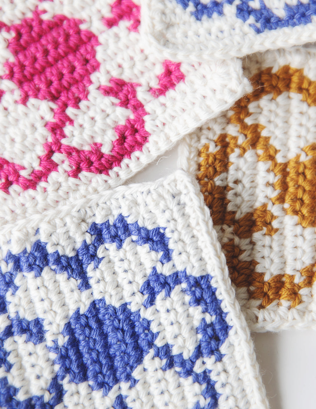Easy Daisy Crochet Flower Coasters PDF Pattern