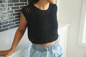 Effortless Mesh Top Crochet Pattern