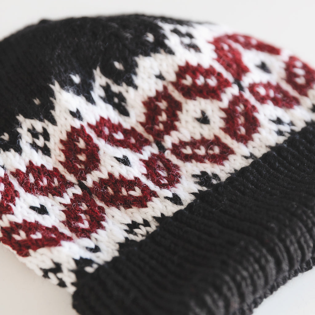 Crosspoint Beanie Fair Isle Hat Knitting Pattern