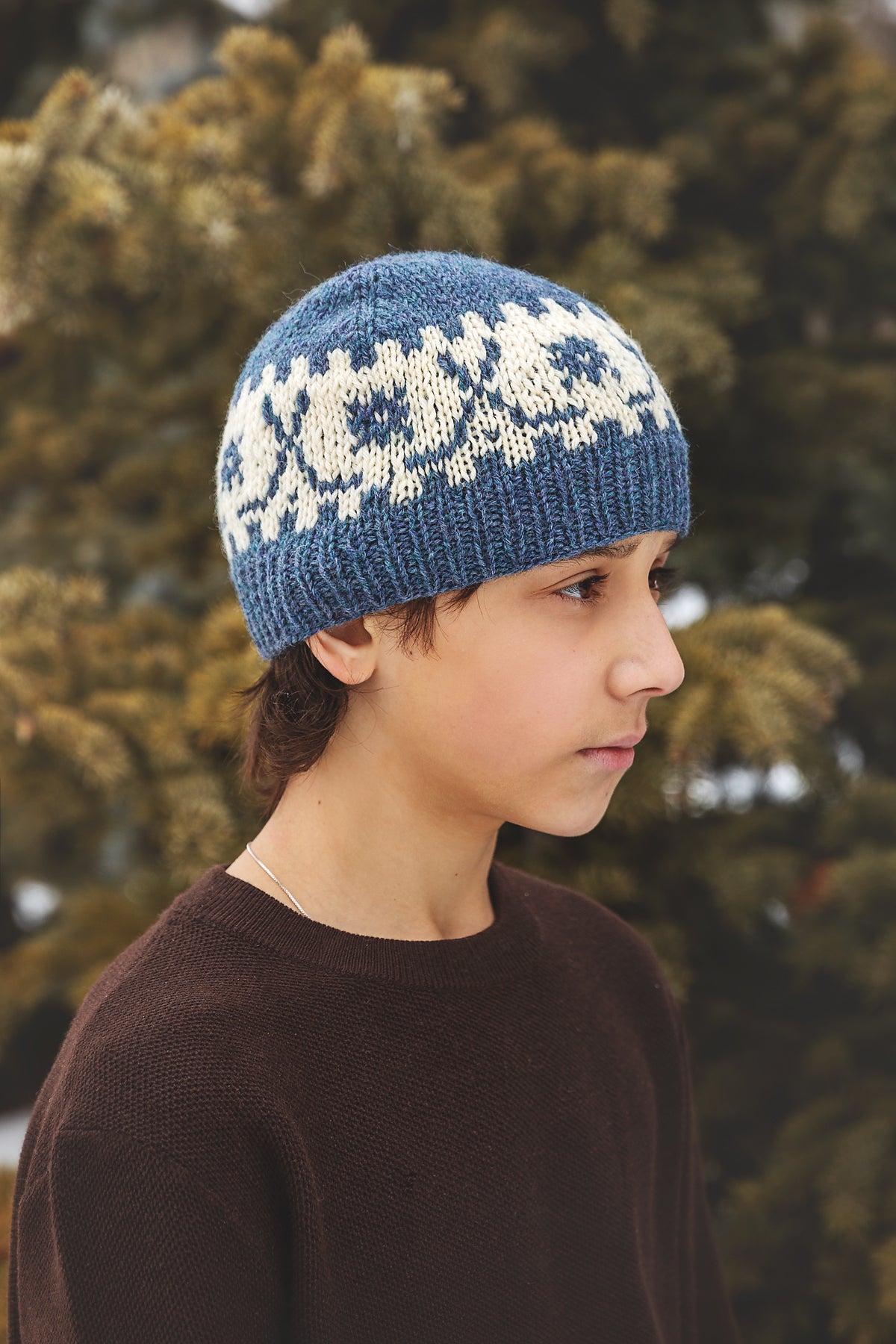 Fair Isle Hockey Beanie Knitting Pattern