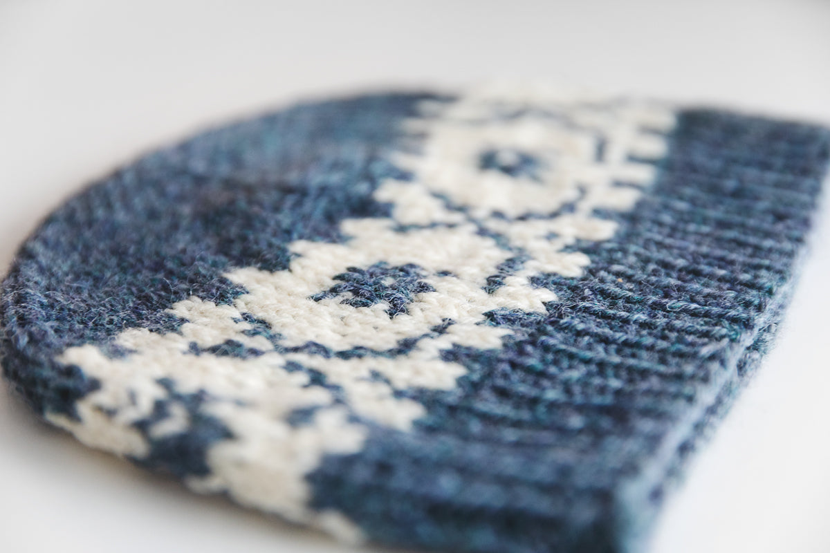 Fair Isle Hockey Beanie Knitting Pattern
