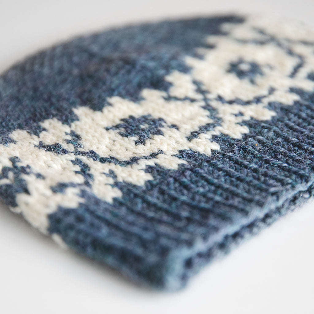 Fair Isle Hockey Beanie Knitting Pattern