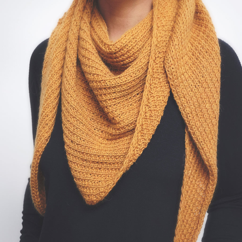 Essential Triangle Scarf Knitting Pattern