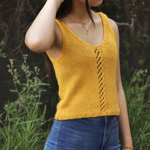 Load image into Gallery viewer, Lattice Tank Top knitting Pattern
