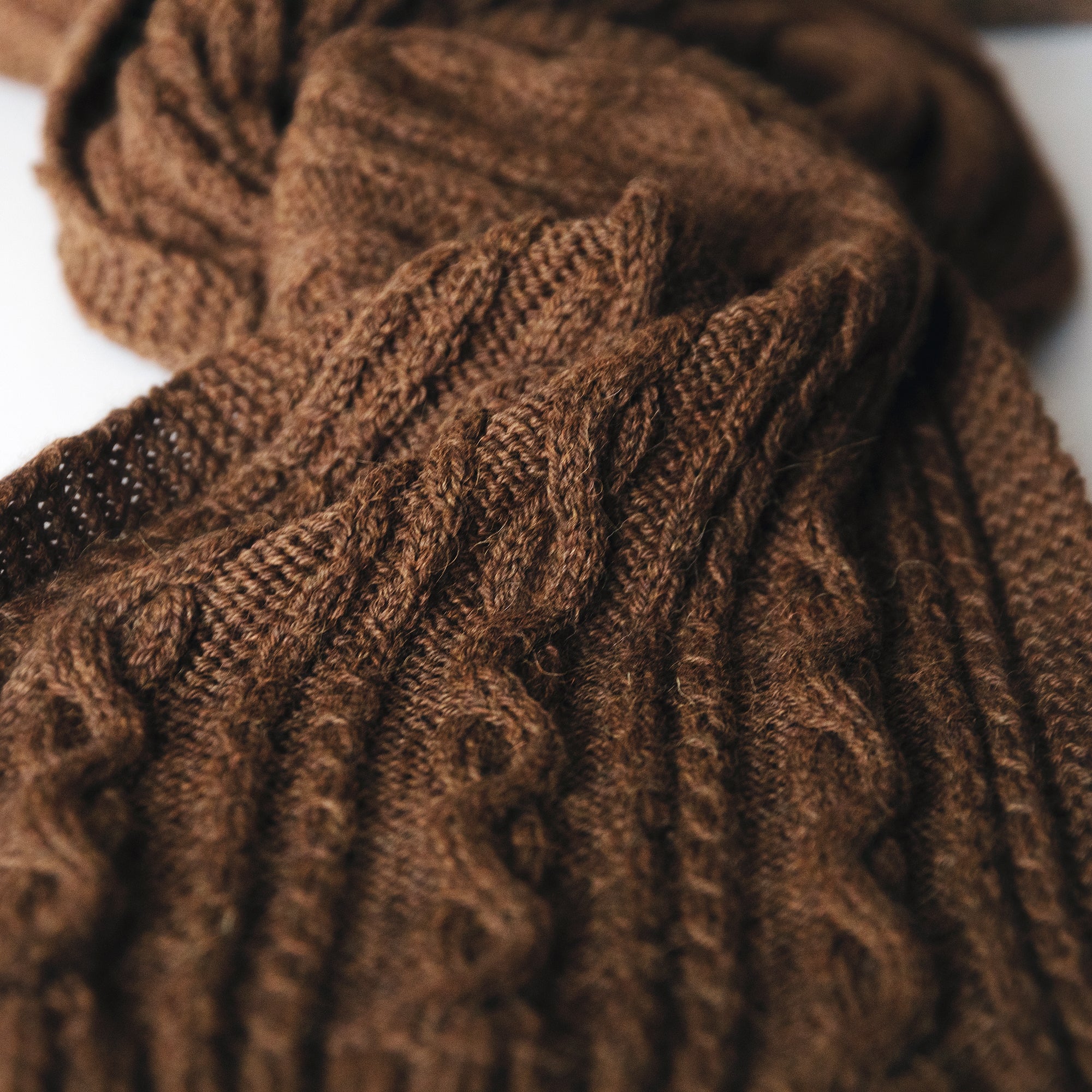 Alpine Cable Knit Scarf Pattern