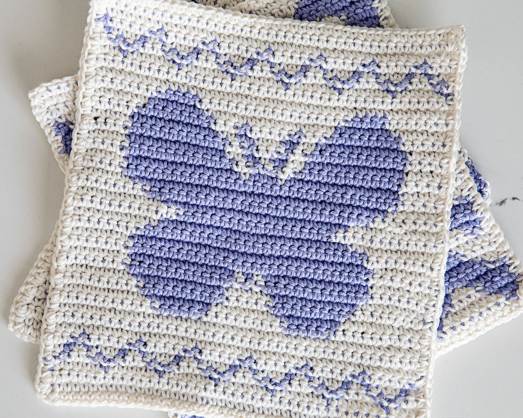 Springtime Washcloths Crochet Pattern