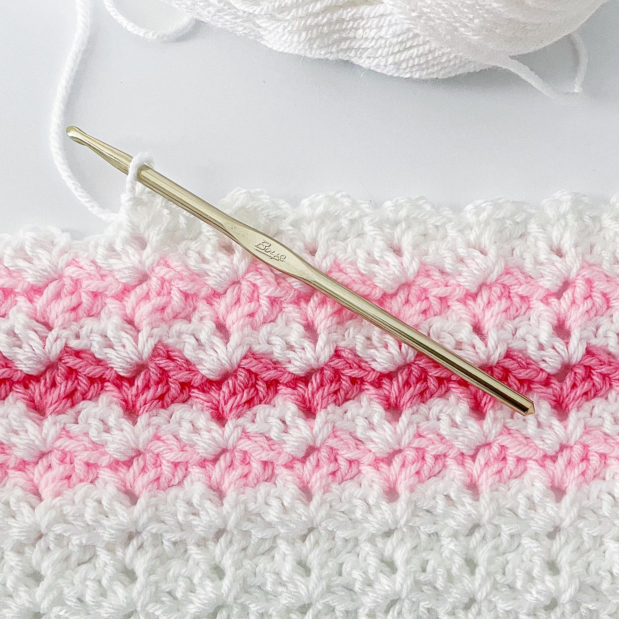 Candy Stripes Crochet Baby Blanket Success