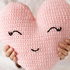 Heart Shaped Throw Pillow Crochet Pattern