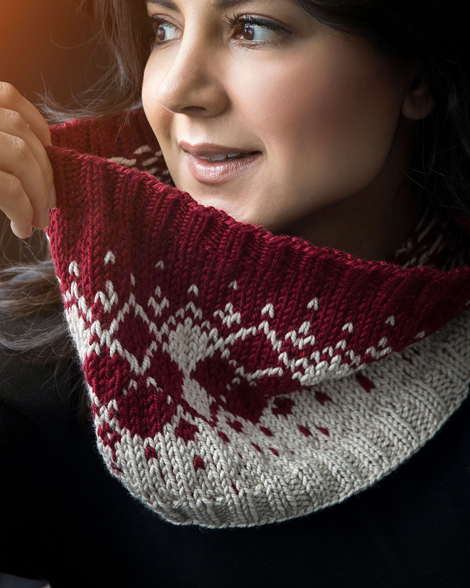 Argyle Cowl Knitting Pattern
