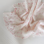 Rosebud Speckle Baby Blanket Knitting Pattern