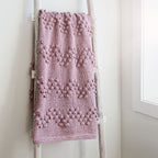 Chevron Bobble Stitch Blanket Knitting Pattern