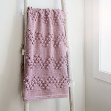Load image into Gallery viewer, Chevron Bobble Stitch Blanket Knitting Pattern
