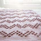 Chevron Bobble Stitch Blanket Knitting Pattern