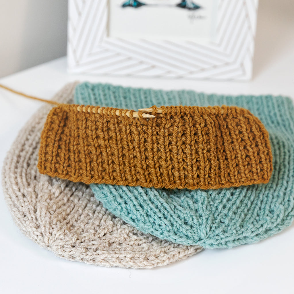 Broken Rib Stitch Beanie Knitting Pattern