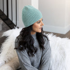 Broken Rib Stitch Beanie Knitting Pattern