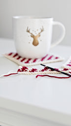 Candy Cane Coasters Crochet Pattern