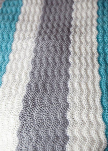Wavy Chevrons Baby Blanket Crochet Pattern