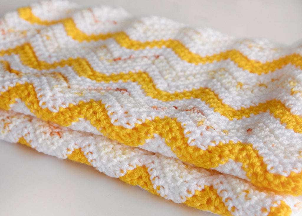 Peaches and Cream Baby Blanket