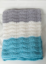 Load image into Gallery viewer, Wavy Chevrons Baby Blanket Crochet Pattern
