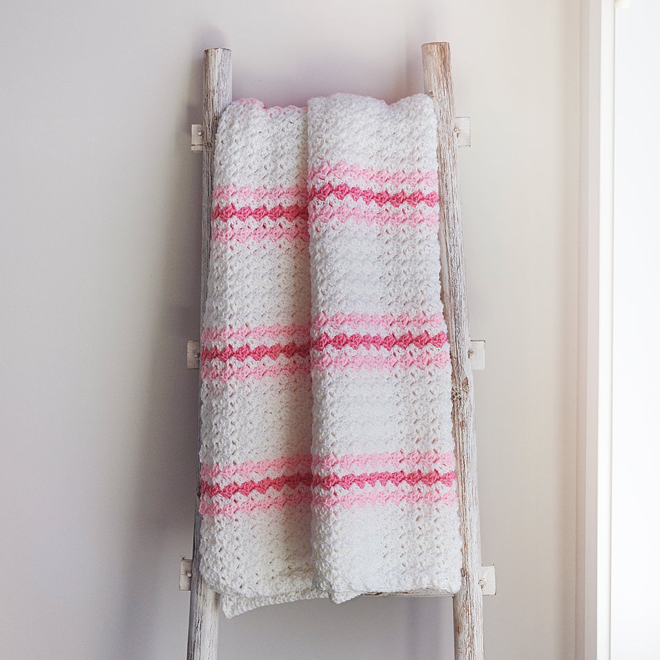 Candy Stripes Crochet Baby Blanket Success