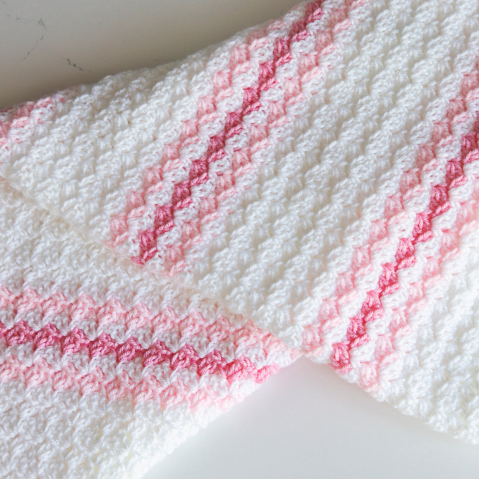 Candy Stripes Crochet Baby Blanket Success