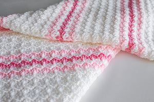 Candy Stripes Crochet Baby Blanket Success