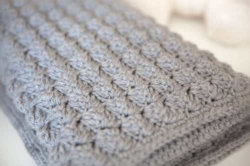 Bumpy Rows Baby Blanket