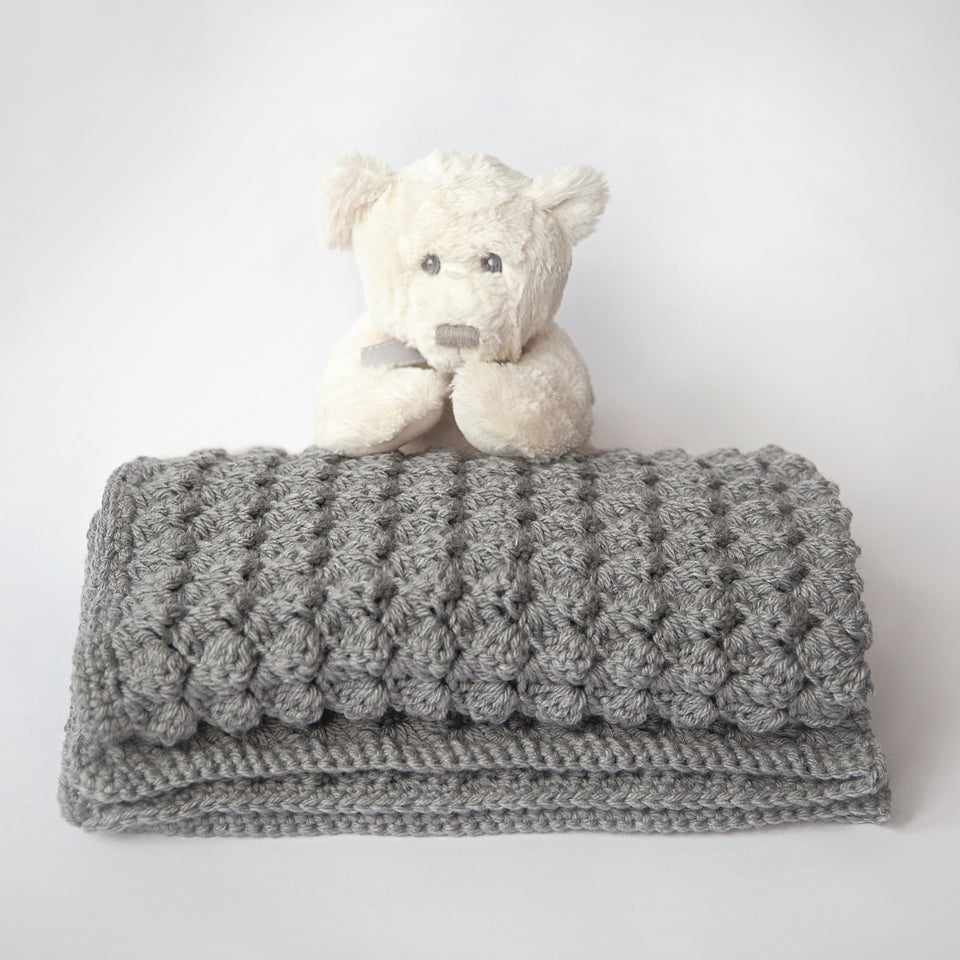 Bumpy Rows Baby Blanket