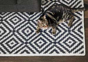 Diamond Lattice Rug Tapestry Crochet Pattern
